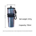 Pure Titanium Colorful Titanium Tumbler