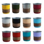 Stainless Steel Beer Glass Single-Wall Bamboo Cup