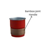 Stainless Steel Beer Glass Single-Wall Bamboo Cup