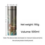 Pure Titanium Floral Straight Titanium Tumbler