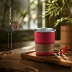 Stainless Steel Beer Glass Single-Wall Bamboo Cup