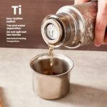 Pure Titanium Bamboo-Section Titanium Cup