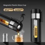 Glass Cup Magnetic Plastic & Glass Tumbler